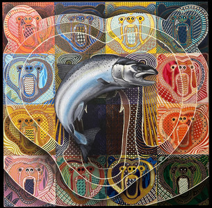 13 Bears, 1 Salmon