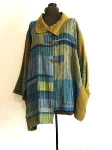 Chartreuse Asymmetrical Jacket with Pockets